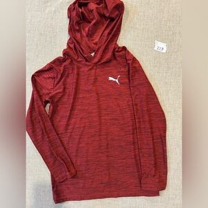 Puma Burgundy Hooded TShirt